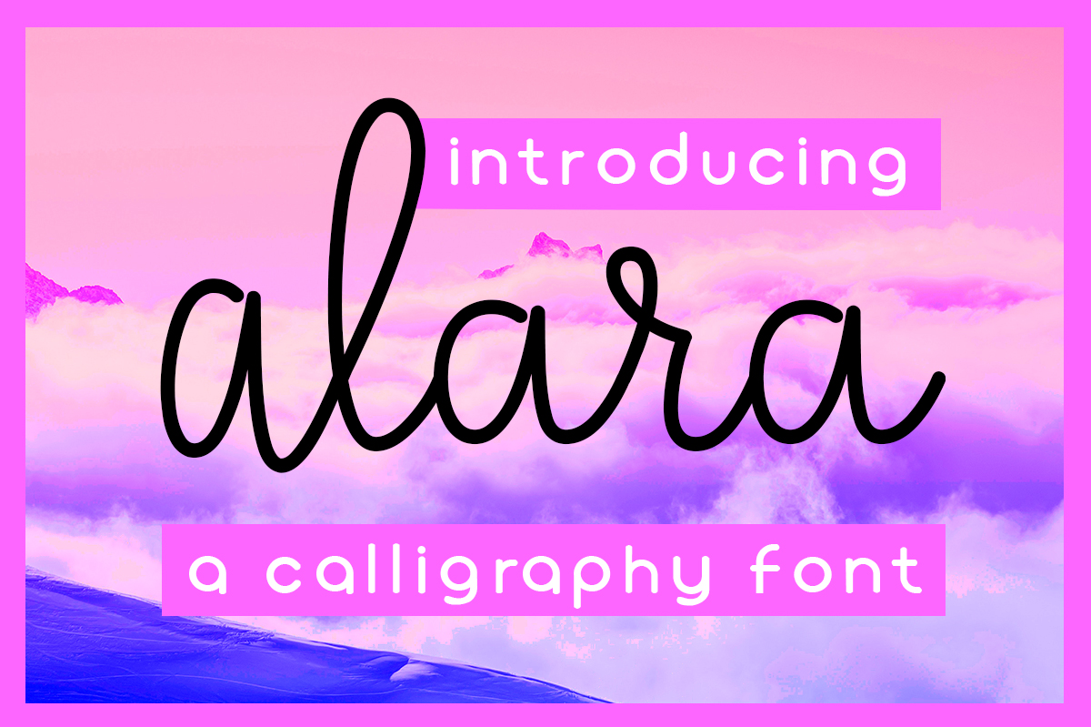 Alara: A Modern Script Font for Branding