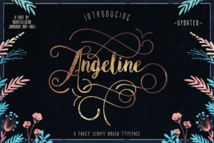 Angeline: A Swashy Script Font for Editorial Design