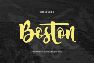 Boston: A Handmade Script Font for Crafters