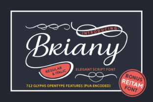 Briany: A Swashy Script Font for Modern Web Design