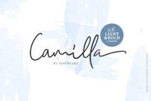 Camilla Family: A Modern Script Font for Editorial Design