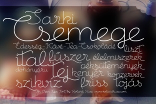 Csemege: A Retro Script Font for Editorial Design