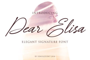 Dear Elisa: A Modern Handwritten Font for Editorial Design