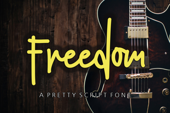Freedom: A Refined Script Font for Editorial Design