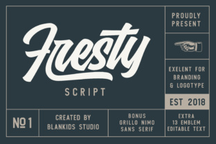 Fresty: A Modern Script Font for Digital Branding
