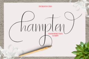 Hampten: A Swashy Calligraphy Font for Elegant Branding