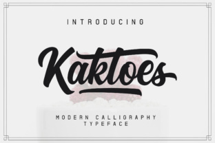 Kaktoes: A Vintage Script Font for Modern Web Design
