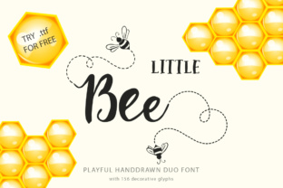 Little Bee Duo: A Charming Display Font for Web Design