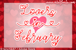 Lovers in February: A Romantic Font for Your Brand