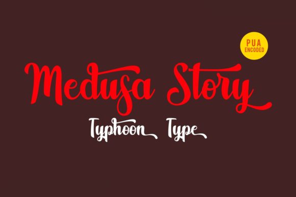 Medusa Story: A Bold Script Font for Branding