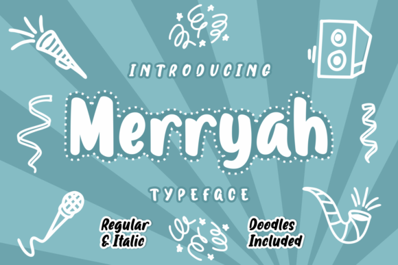 Merryah: A Playful Script Font for Campaigns