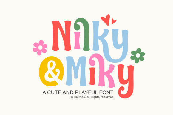 Nilky Miky: A Whimsical Display Font for Brands