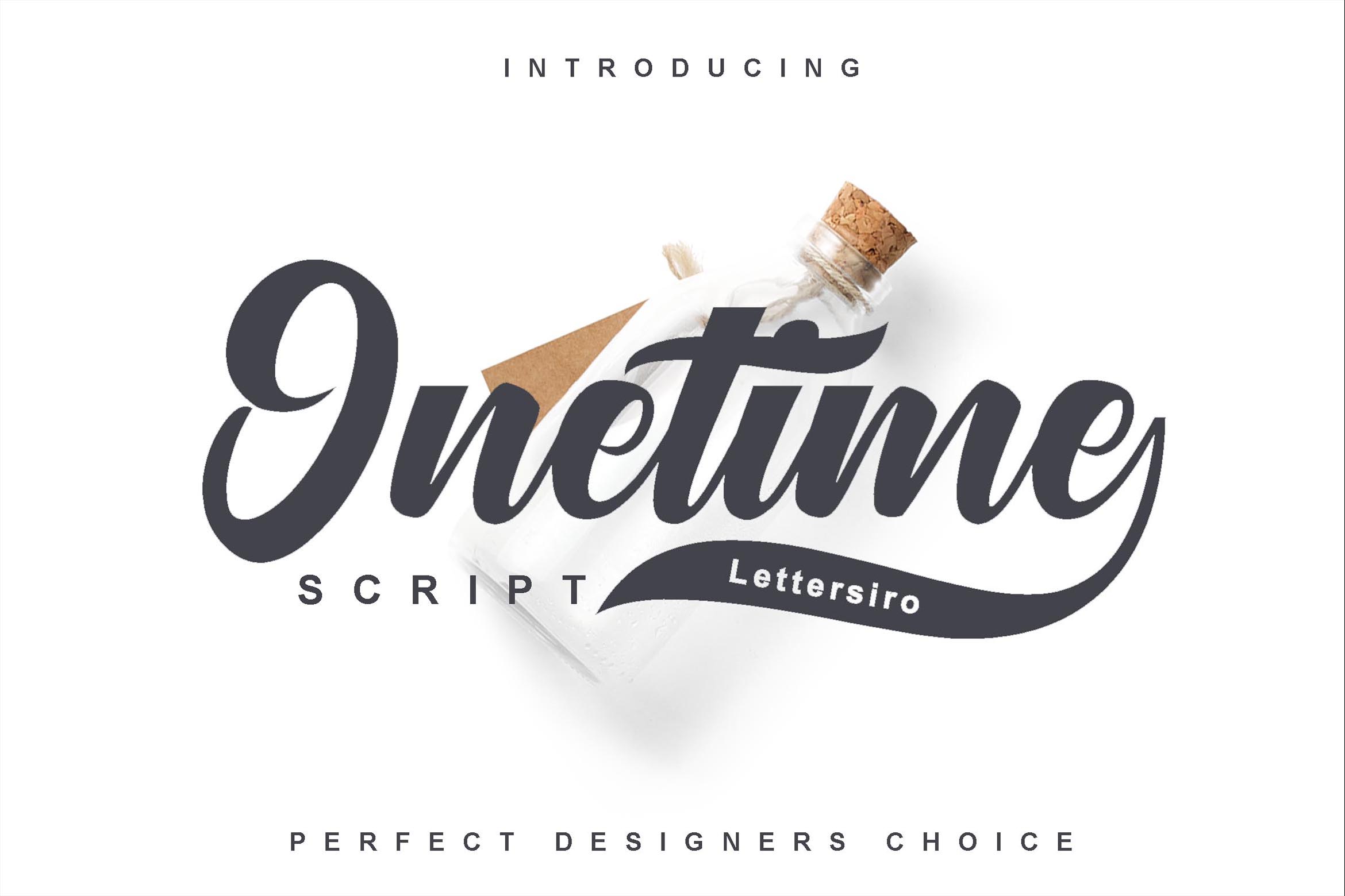 Onetime: A Handwritten Script Font for Editorial Design