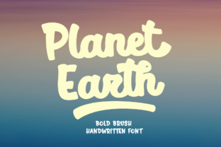 Planet Earth: A Bold Brush Font for Natural Branding