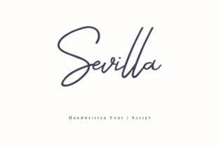 Sevilla Typeface: Elegant Script for Editorial Design