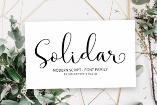 Solidar: A Premium Script Font for Editorial Design